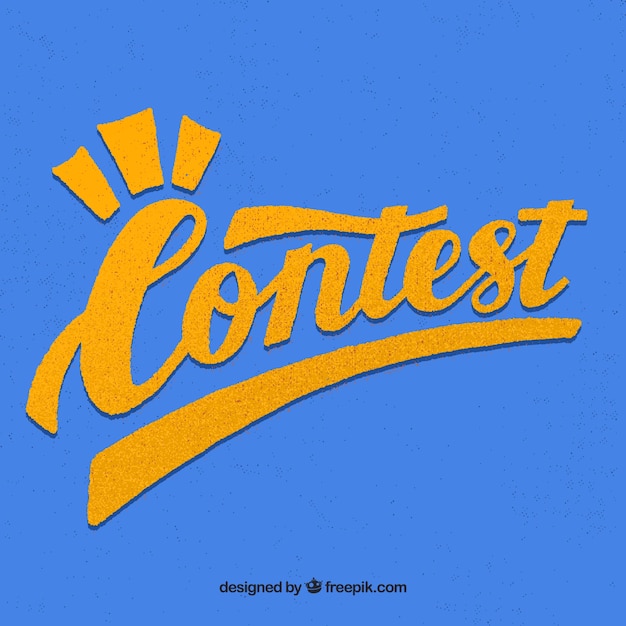 Free Vector | Contest lettering background