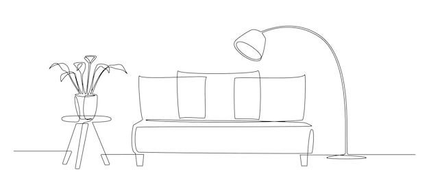 Рисунок дивана карандашом поэтапно
