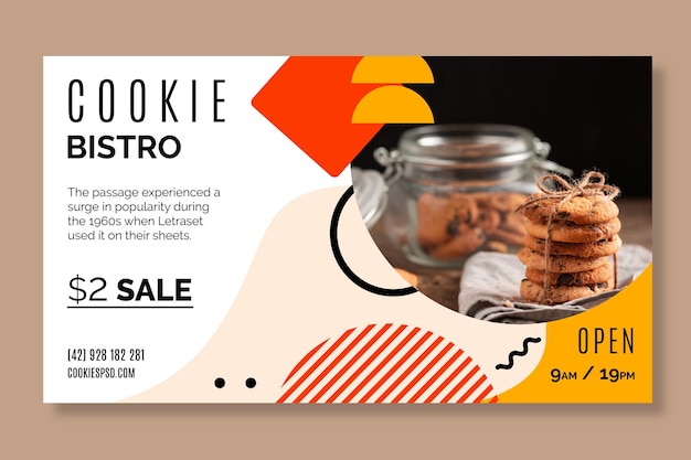 Free Vector Cookies Banner Template