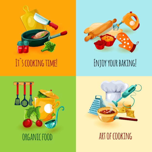 Cooking design concept Free Vector