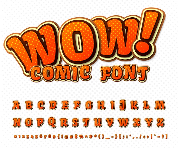 premium-vector-cool-comic-font-kid-s-alphabet-in-style-of-comics