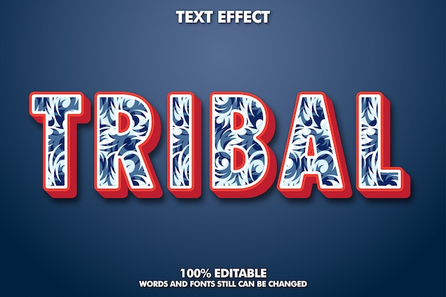 Download Free Cool Font Effect With Tribal Patter Premium Vector Use our free logo maker to create a logo and build your brand. Put your logo on business cards, promotional products, or your website for brand visibility.