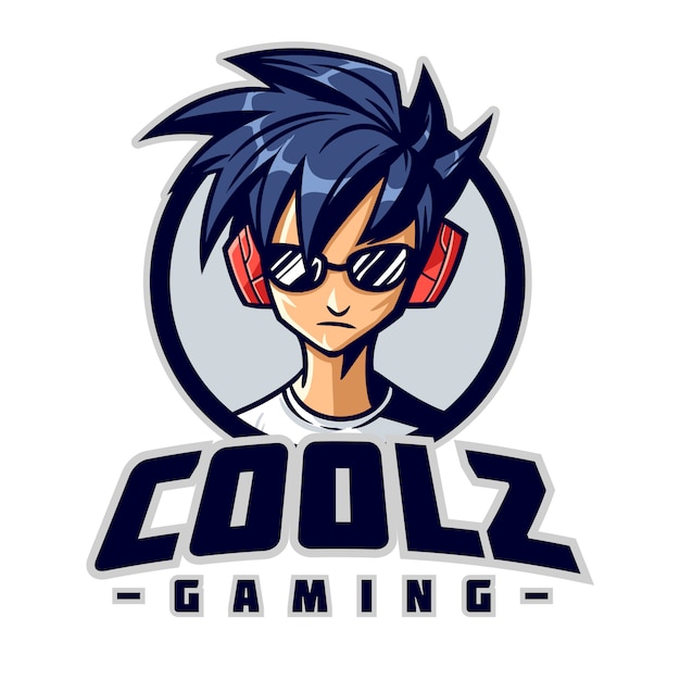 Anime Girl Gamer Logo
