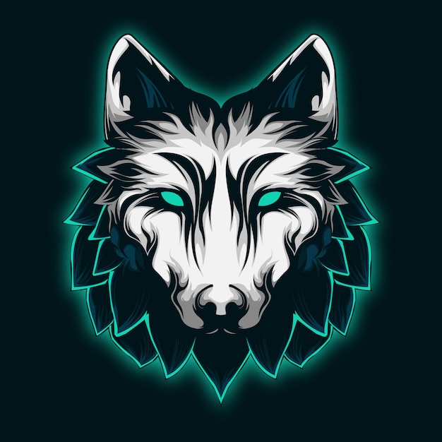 Premium Vector Cool And Majestic Mint Wolf