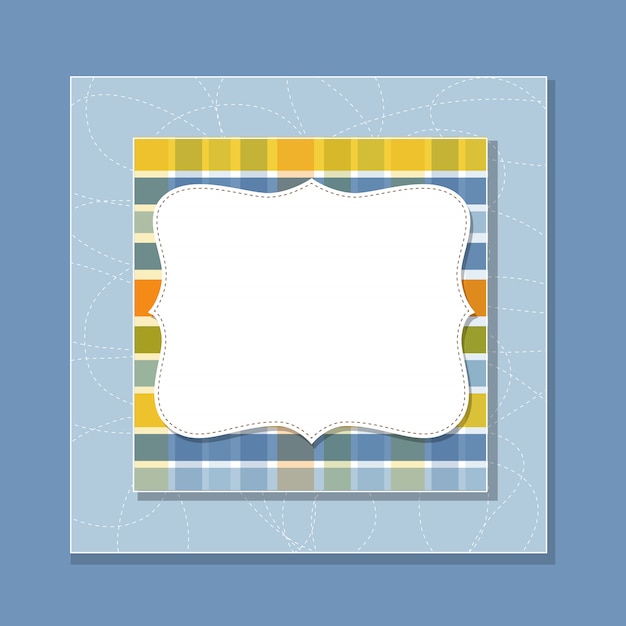 Premium Vector | Cool template frame design for greeting card