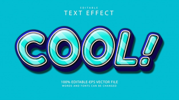 Premium Vector | Cool text effect