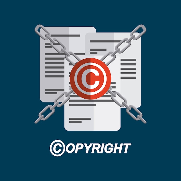 Copyright symbol design | Premium Vector