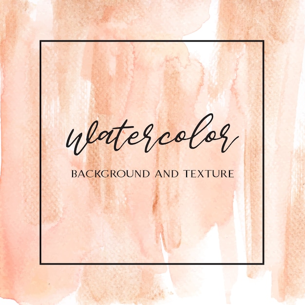 Coral color trendy sea shell watercolor and gold gouache texture background print wallpaper Free Vector