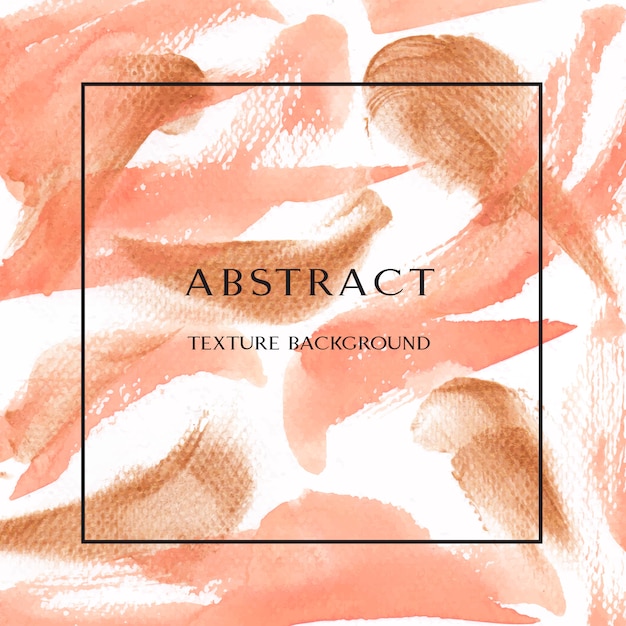 Coral color trendy sea shell watercolor and gold gouache texture background print wallpaper Free Vector