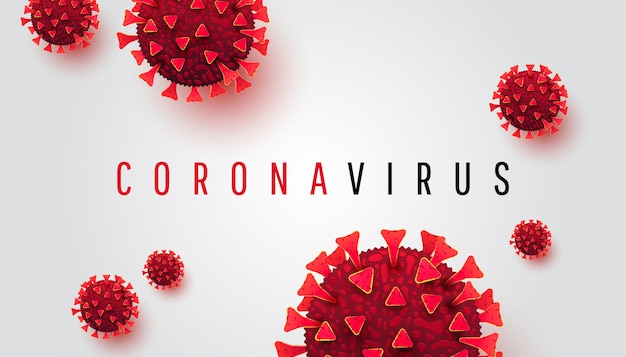 Premium Vector | Coronavirus. horizontal background with cell diseases