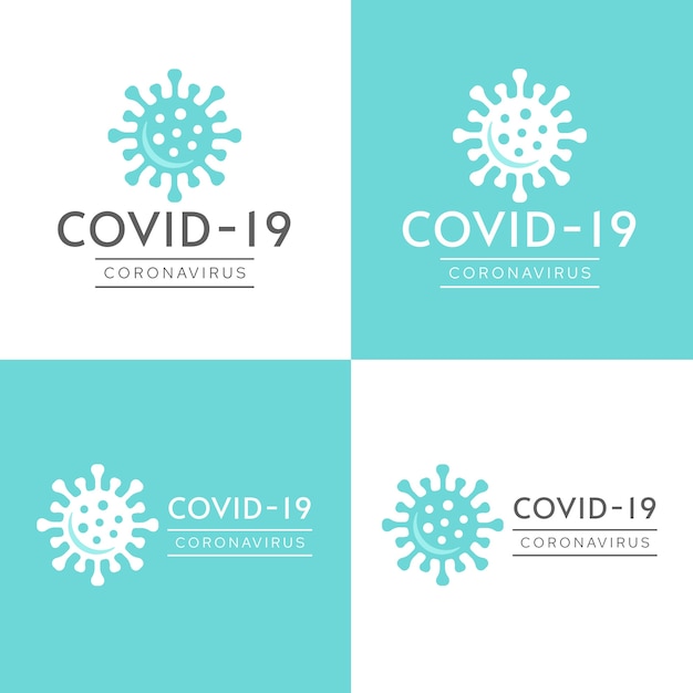 Download Free Coronavirus Logo With Bacteria In White And Blue Tones Free Vector Use our free logo maker to create a logo and build your brand. Put your logo on business cards, promotional products, or your website for brand visibility.
