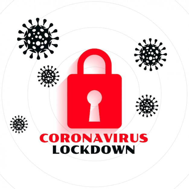 Coronavirus pandemic covid-19 lockdown concept background ...