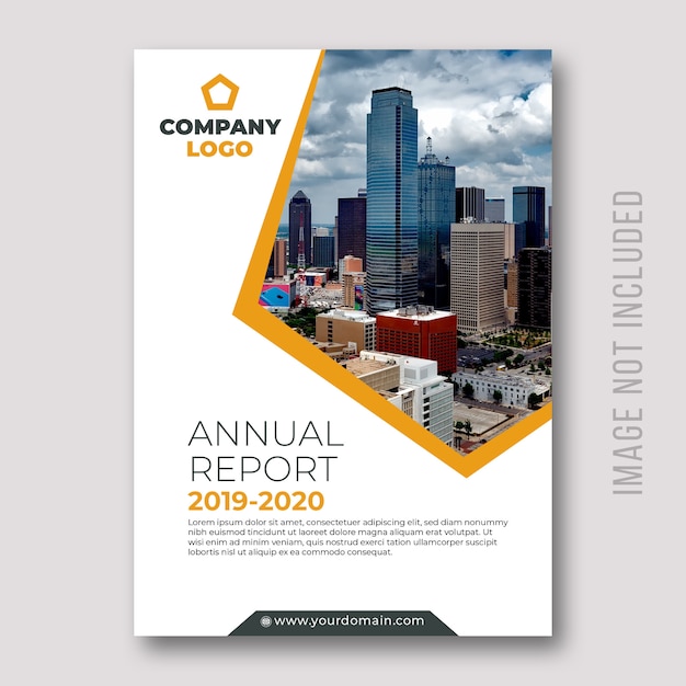 Corporate annual report cover design Vector | Premium Download