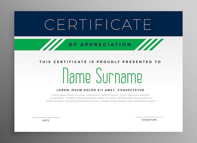 Corporate appreciation certificate Vector | Free Download