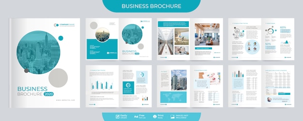 Corporate brochure and proposal template Premium Vector