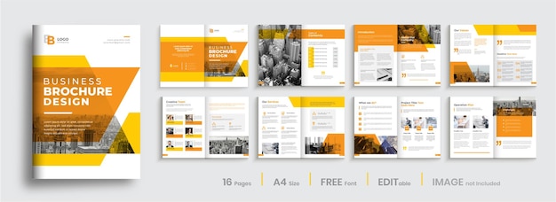  Corporate brochure template design