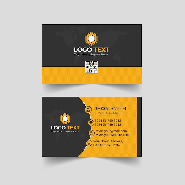 Corporate business card | Premium Vector