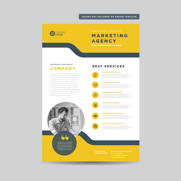 Premium Vector Corporate Business Flyer Design Handout And Leaflet Design Marketing Sheet Design