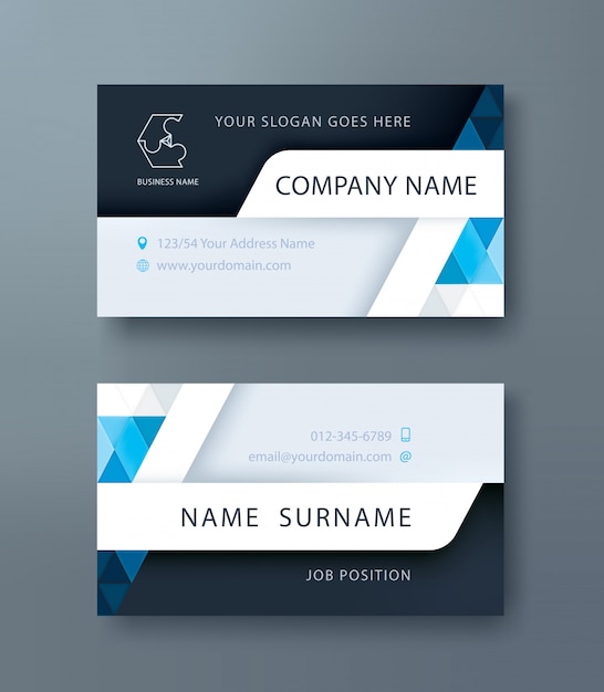 Premium Vector Corporate Business Personal Name Card Design Template