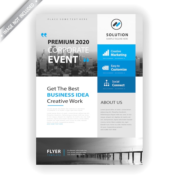 Free Vector Corporate Event Flyer Template