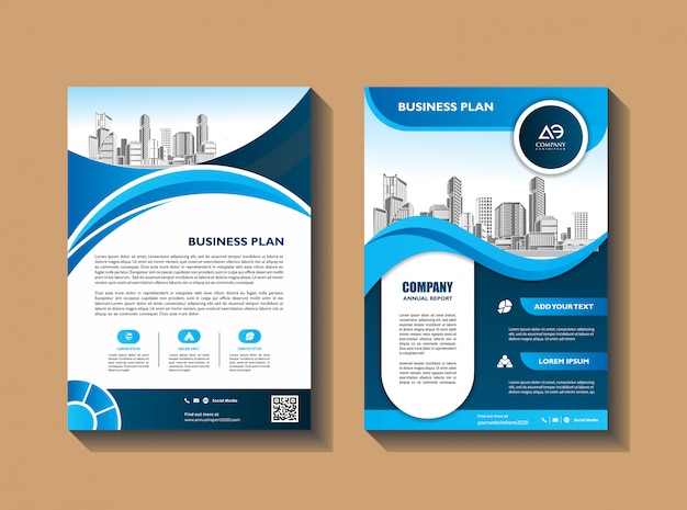 Premium Vector Corporate Flyer Layout Template With Elements And Placeholder For Picture