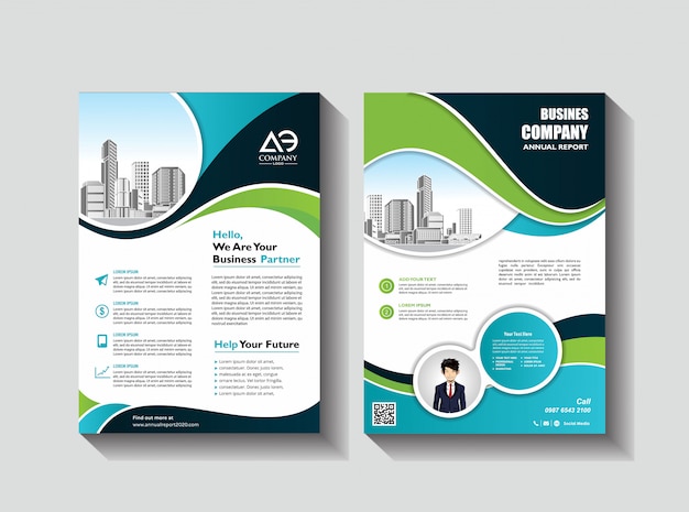 Premium Vector Corporate Flyer Layout Template With Elements And Placeholder For Picture