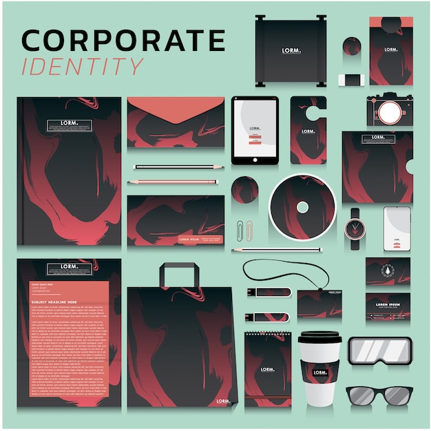 Premium Vector Corporate Identity For Business And Marketing Design