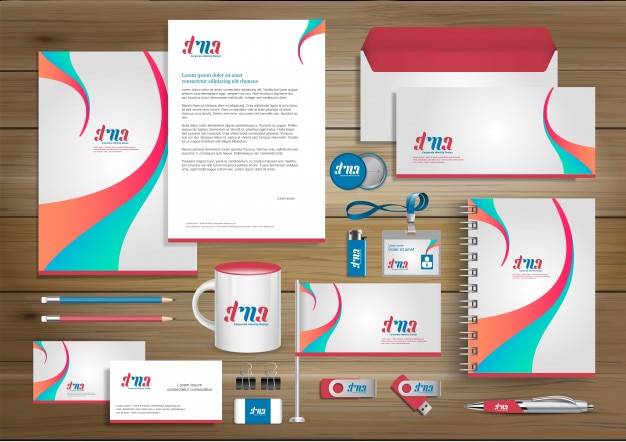 Download Corporate identity design template mock up Vector ...