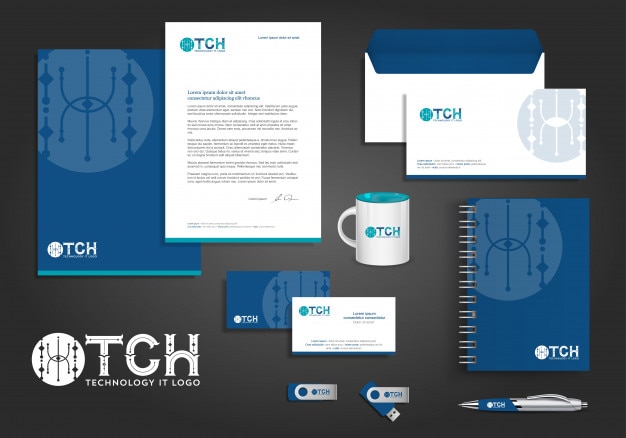Download Corporate identity design template mock up Vector ...
