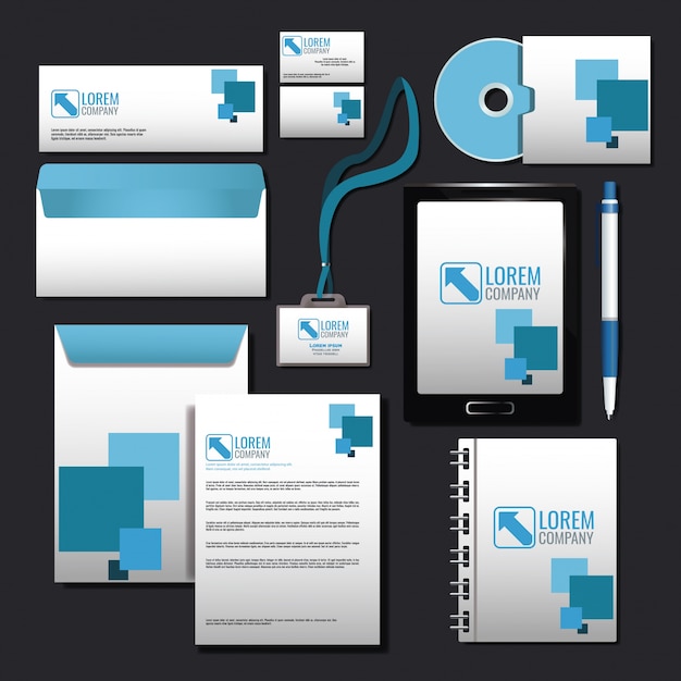 Download Corporate identity mock up | Premium Vector