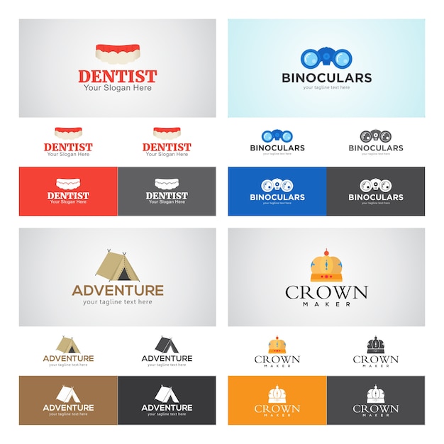 Download Free Corporate Logo Design Set Premium Vector Use our free logo maker to create a logo and build your brand. Put your logo on business cards, promotional products, or your website for brand visibility.