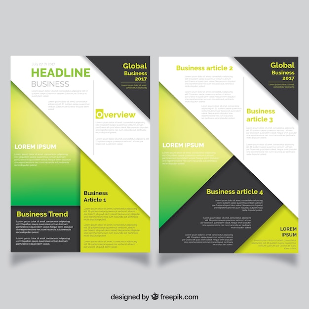 Free Vector | Corporate modern brochure