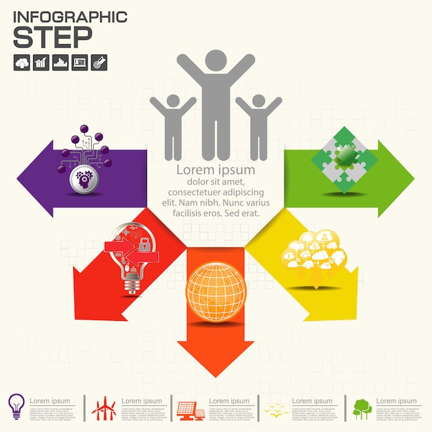 Corporate organization chart Premium Vector