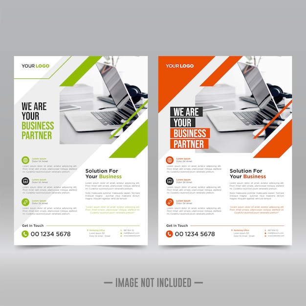 Premium Vector | Corporate poster, flyer design template
