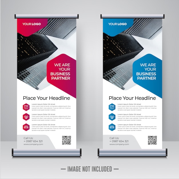corporate roll-up banners - nex gfx free download