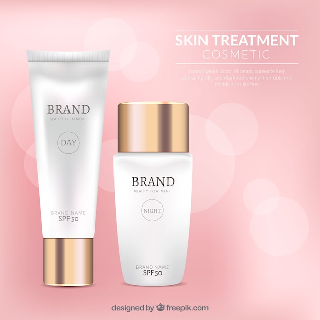 Cosmetic template design Vector | Free Download