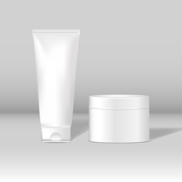 Download Free Vector Cosmetic Tube And Jar Mockups