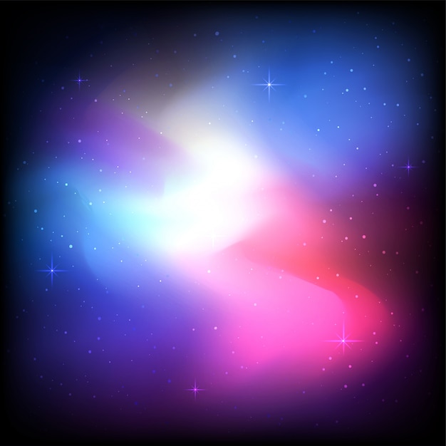 Premium Vector | Cosmic galaxy background with nebula