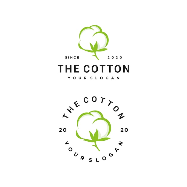 Download Free Cotton Logo Set Premium Vector Use our free logo maker to create a logo and build your brand. Put your logo on business cards, promotional products, or your website for brand visibility.
