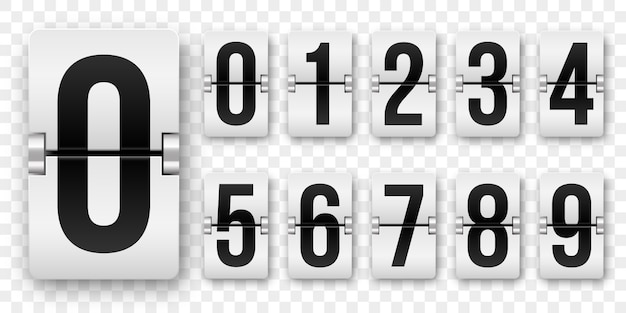 number flip clock