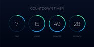 Premium Vector Countdown Timer Template For Website And Application