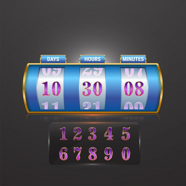 digital countdown clock software free download