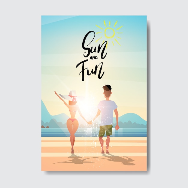 Premium Vector Couple Poster