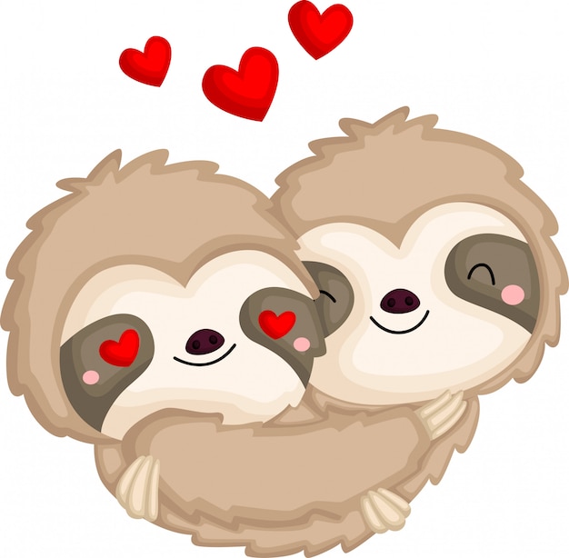 hug fun sloth