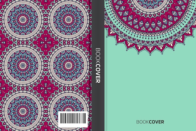 Free Vector | Cover book with mandala element design