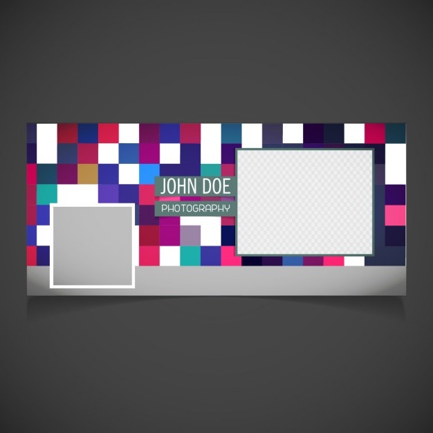 Free Vector | Cover decorated with pixels