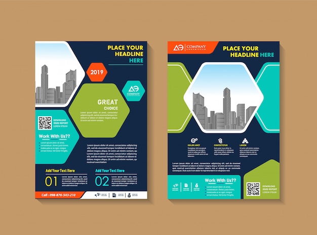 Download Free Cover Layout Brochure Flyer Design For Company Premium Vector Use our free logo maker to create a logo and build your brand. Put your logo on business cards, promotional products, or your website for brand visibility.