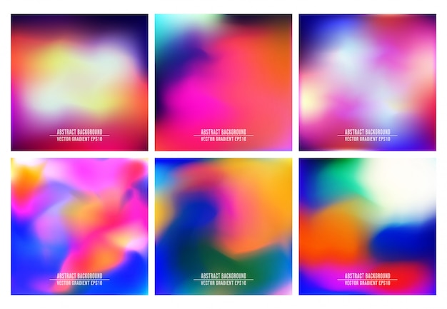 Cover template with colorful gradient Premium Vector