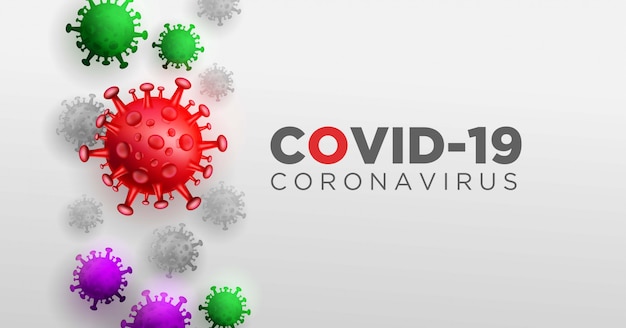 Covid coronavirus in real 3d illustration concept to describe about corona virus anatomy and type. Free Vector
