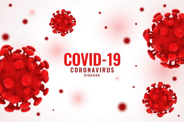 Covid19 coronavirus red virus cell spread background ...